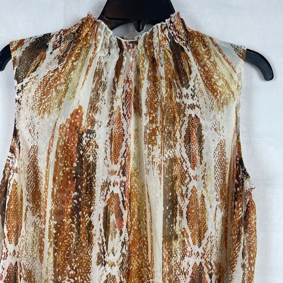 Worthington Women Sleeveless Mock Neck Blouse With Size M - Picture 5 of 6